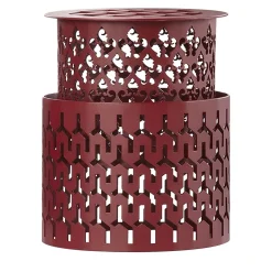 Trame Small Round Red Stool