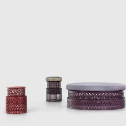 Trame Small Round Red Stool