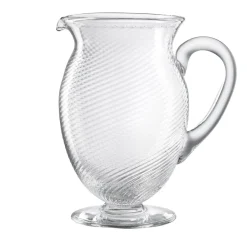 Transparent Twisted Glass Carafe