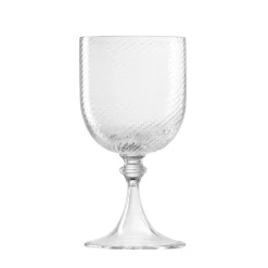 Transparent Twisted Wine Glass