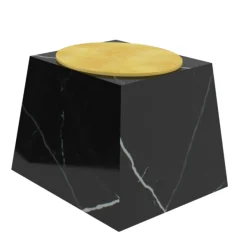 Trape Marquinia Stool with Yellow Seat by Sissy Daniele