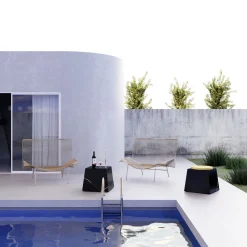 Trape Marquinia Stool with Yellow Seat by Sissy Daniele