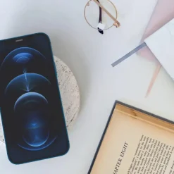 Travertino Marble Base Small Wireless Charger