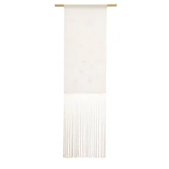 Trazos II Embroidered White Tapestry #1