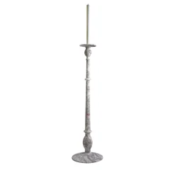 Treasure L Tall Arabescato Marble Candleholder