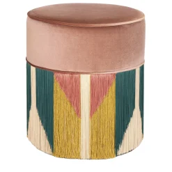 Treasure Lilac Velvet Pouf by Lorenza Bozzoli