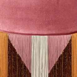 Treasure Pink Velvet Pouf by Lorenza Bozzoli
