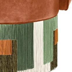 Treasure Pirouette Copper Swivel Armchair by Lorenza Bozzoli