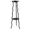 Tremulo 2-Tray Black Planter Stand