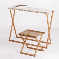 Trestle Side Table by Omri Revesz