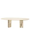Tria Travertine Marble Dining Table by Lorenza Bozzoli