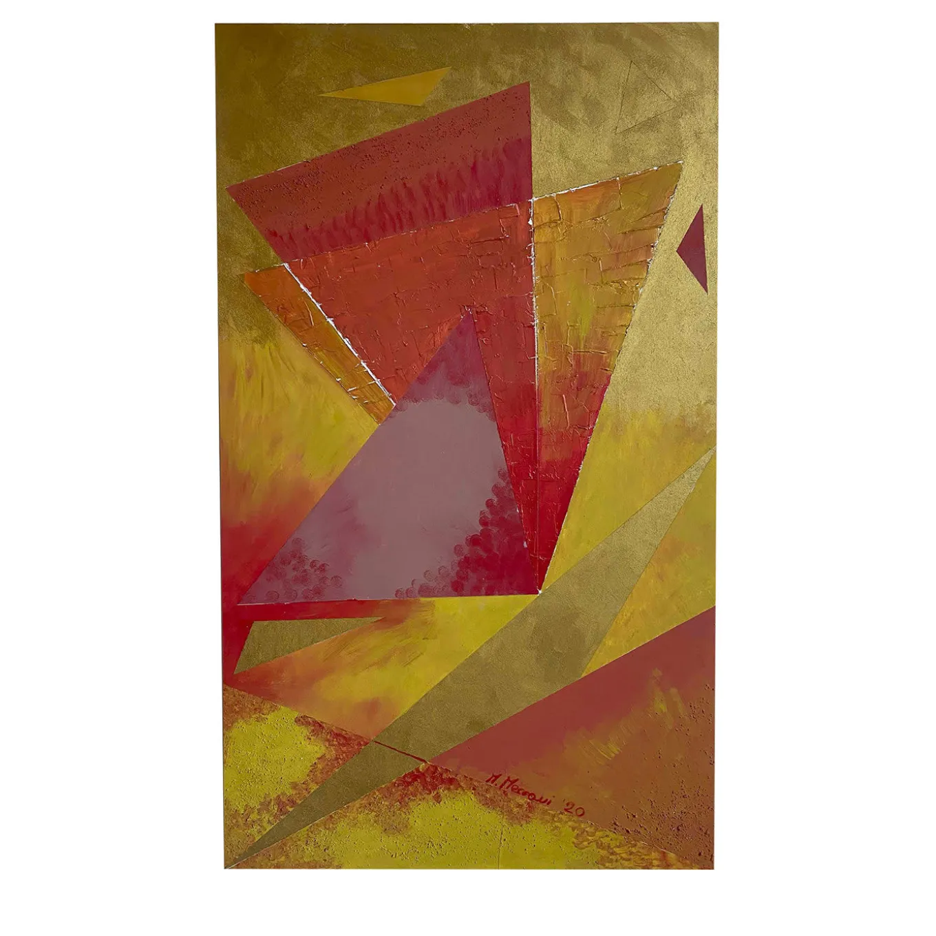 Triangolazioni Tre Decorative Panel by Mascia Meccani