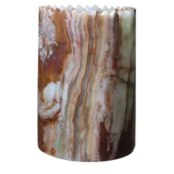 Triangoli Green Onyx Vase