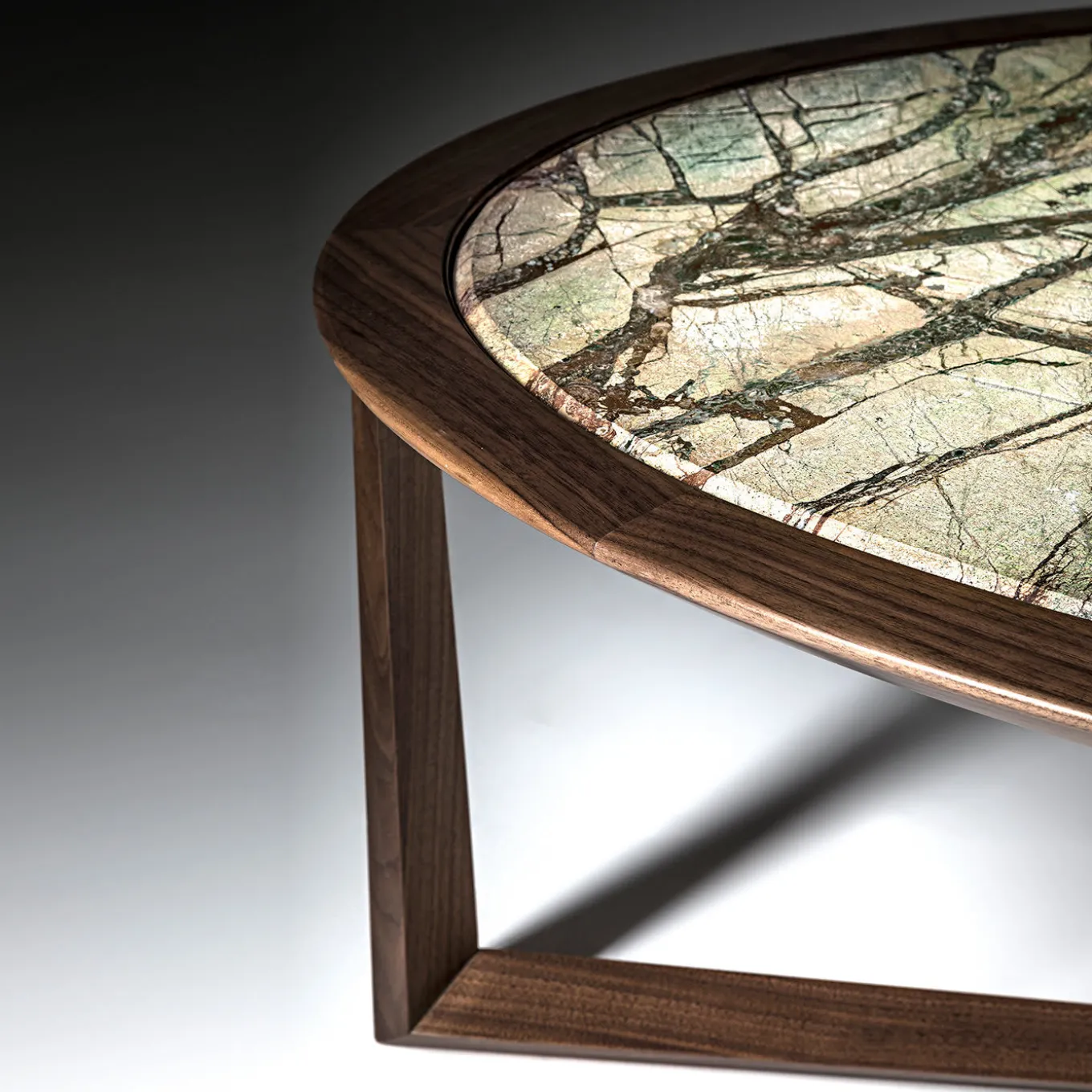 Triangolo Oval Coffee Table by Ivano Colombo