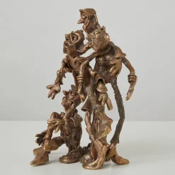 Trickynauta After Pilates Bronze Sculpture