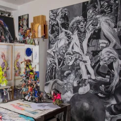 Trickynauta From Exit to Exit Acrylic Painting on Canvas