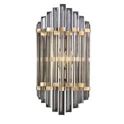 Trihedrons In Transparent Crystal Wall Lamp