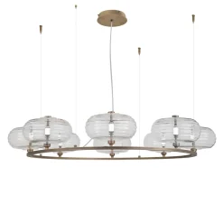 Trinity 07 Round Bronze Chandelier by Mike Shilov