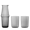 Trio F Set of Gray Pitcher and 2 Glasses by Marco Zito