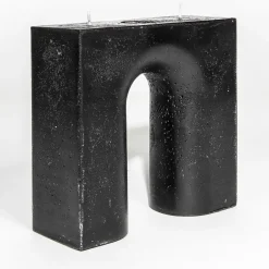 Trionfo Set of 2 Black and White Candles