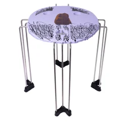 Triple Play Purple Round Side Table by Gaetano Pesce #1