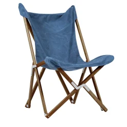 Tripolina Armchair in Blue Jeans