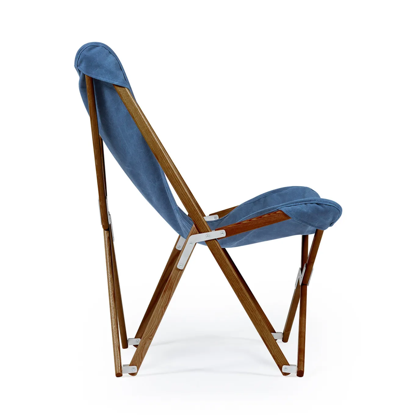 Tripolina Armchair in Blue Jeans
