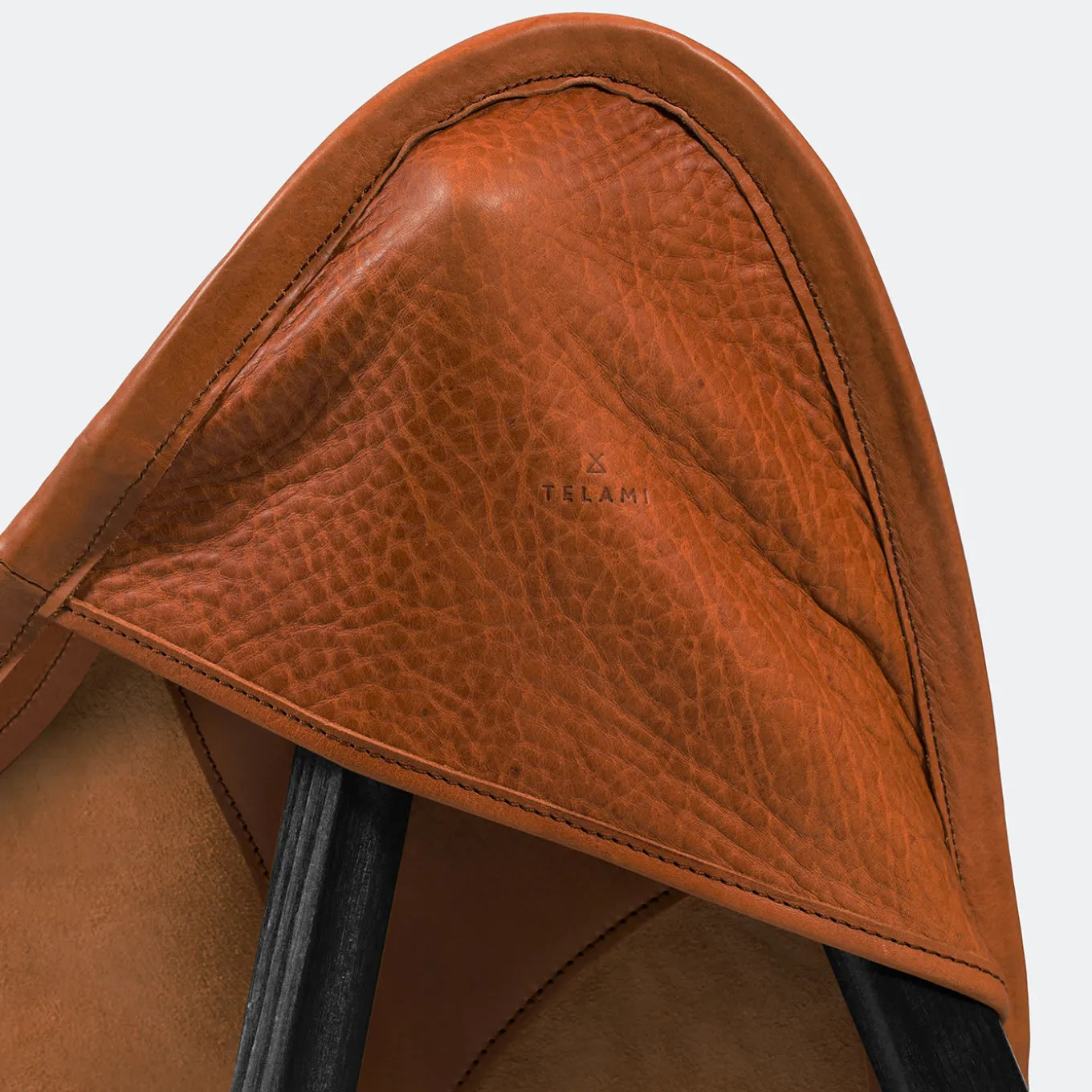 Tripolina Armchair in Brown Leather