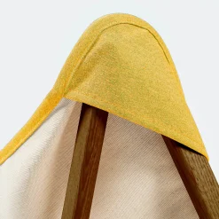 Tripolina Armchair in Cream and Mustard Yellow