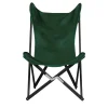Tripolina Armchair in Green Leather