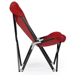 Tripolina Armchair in Red Leather