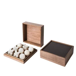 Tris Box with Alabaster Pieces