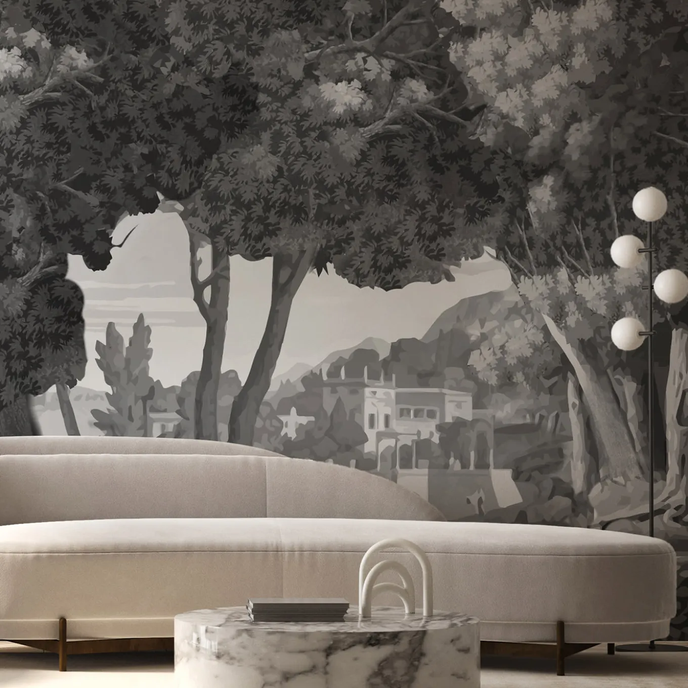 Trompe l'Oeil B Panorama Wallpaper