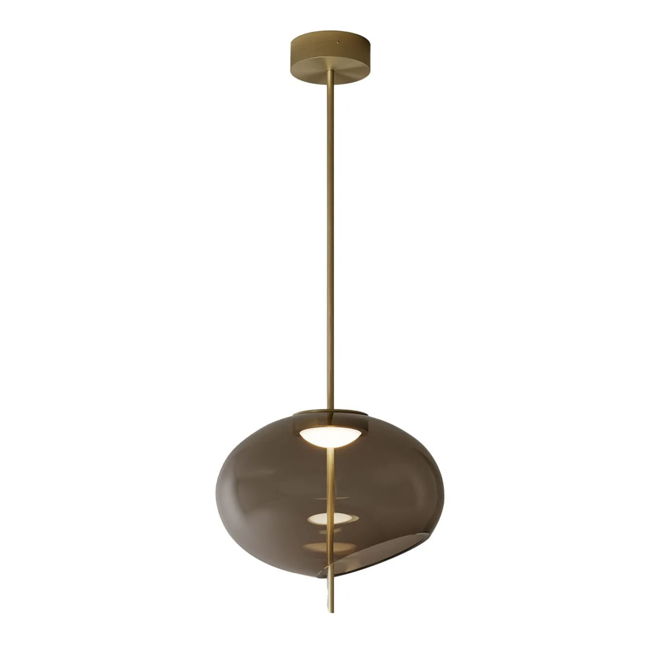 Trou Suspension Lamp In Dove Glass