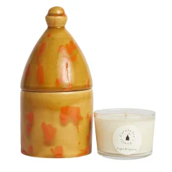 Trullo Caramel and Orange Candle Holder