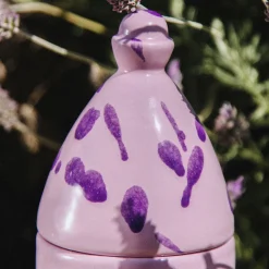 Trullo Lilac and Purple Candle Holder