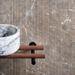 Tube Round Marble Countertop Washbasin