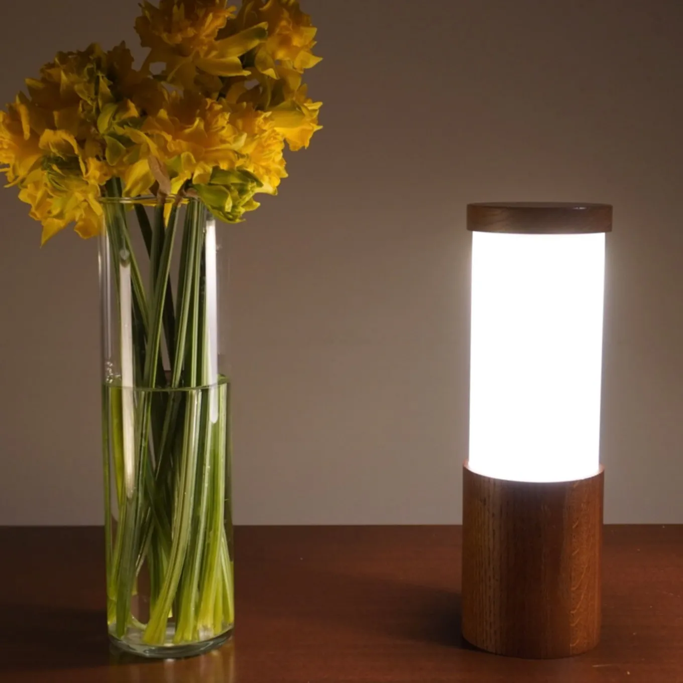 Tubino Noce Table Lamp by Stefano Tabarin