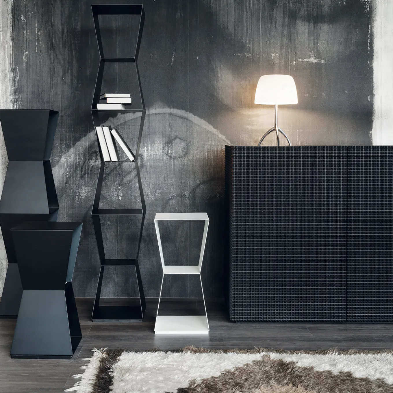 Tula XL White Bookcase