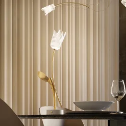 Tulip White Battery Portable Lamp