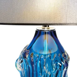 Turquoise Murano Glass Table Lamp