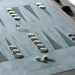 Tuttuno Leather Edition Backgammon Game Table