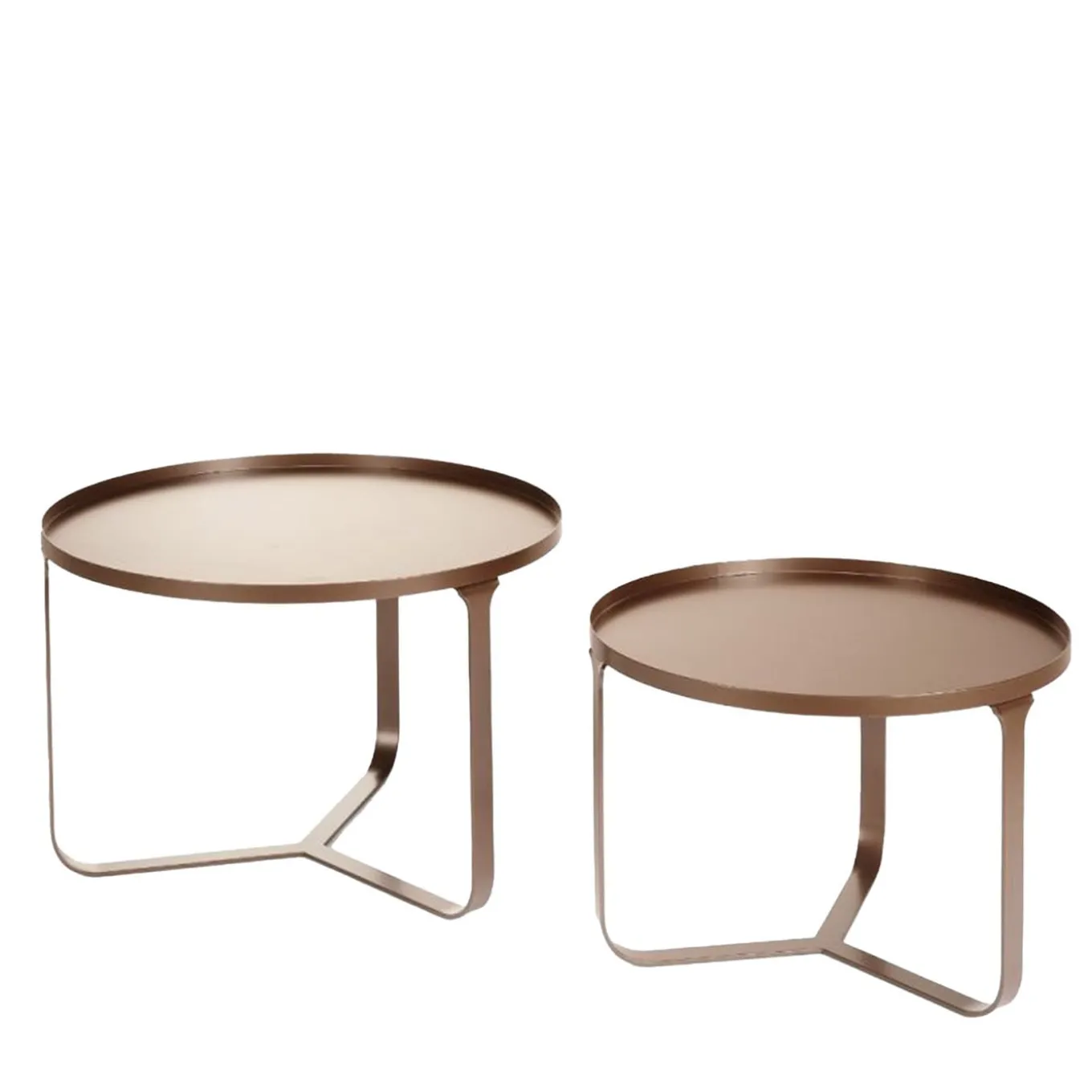 Twin Bronze Nesting Tables