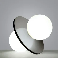 Twins Nickel Table Lamp by Michele Reginaldi