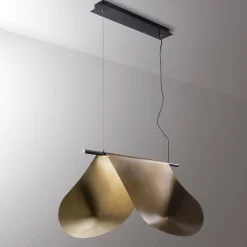 Twist Orbitale Brass Pendant Lamp by Design Zannellato/Bortotto