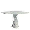 Twist Table in White Carrara Marble by Giuseppe Chigiotti