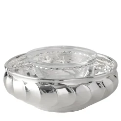 Twisted Silverplated Caviar Bowl