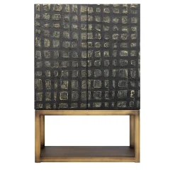 Two Door Wood Textured Cabinet