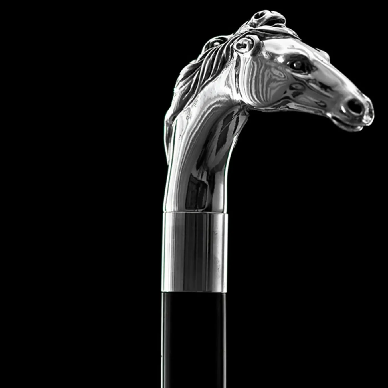 Two Horse Walking Stick