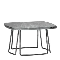 Type Small Silver Side Table by Stormo Studio